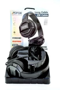 Гарнитура Aspor S102 (микрофон, 2m) Graffite (мониторы)