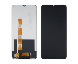 LCD Oppo A15/A15S/C11/C12/C15/16/A16s/A54S с чёрным тачскрином одинарный шлейф Service Pack (М)