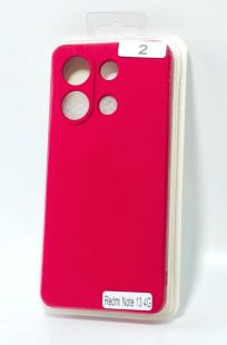 Чохол Xiaomi Redmi Note 13(4G) Silicon Original FULL №2 Rose red (4you)