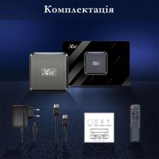 Smart TV X98Q 2/16Gb (Amlogic S905W2, ARM Cortex A35, Android 11, 1.8G)