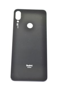 Заднее стекло корпуса Xiaomi Redmi Note 7 чёрное (М)