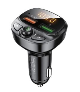 FM модулятор 4you Smart X1 (QC3, 5V/3A, 18W, 2USB, MP3, bt 5.0, Гарантия 12мес)  