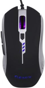 Мышь проводная Gemix W100 Black + игровая поверхность