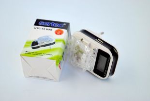 СЗУ Sertec Евро UTC-10 1 Usb с экраном (жабка)