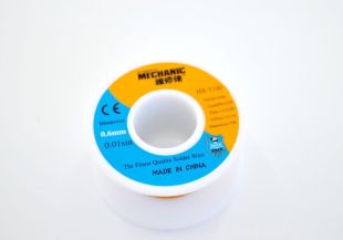 Припій котушка MECHANIC HX-T100 0,6 мм, 55 гр, Sn 63%, Pb 37% (M) 