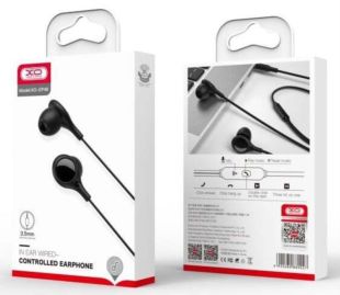 Гарнитура XO EP46 (микрофон,круглый шнур) Black