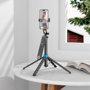Держатель выдвижной для Selfi Monopod HOCO K22 Black