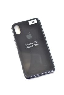 Чехол iPhone X/XS Silicon Case original FULL №18 black (4you)