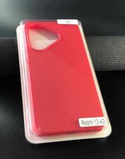 Чехол Xiaomi Redmi 13(4G) Silicon Original FULL №5 Red (4you) (от 5шт - 5%) "Акционная цена"