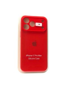Чохол iPhone 17ProMax Silicon Case original FULL Camera №14 Red (4you)