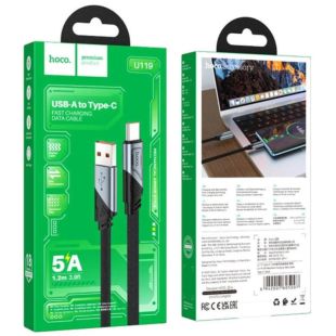 Usb-cable Type-C HOCO U119 5A 1.2m Black