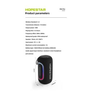 Портативная колонка HOPESTAR P65 Pro 50W Blue