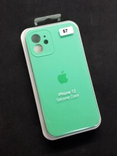 Чохол iPhone 12 Silicon Case original FULL Camera №57 grass (4you)