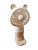 Вентилятор ручной HK59-19 Beige (подставка для телефона, 3 режима, Type-C)