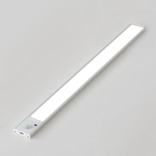 LED светильник 40-3S АКБ, датч движ и освещ алюм корп,серебр 40 см 3W (М) - Цена Недели!