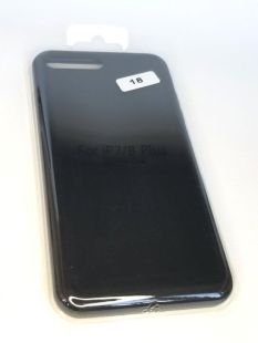 Чехол iPhone 7+ /8+ Silicon Case original FULL №18 black (4you) (NO LOGO) "Акционная цена"