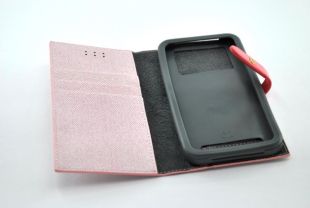Чехол-книжка 4you BELT 3,5"- 4" pink универсальная"Акционная цена"