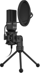Микрофон MARVO MIC-03 (LED, трипод) Black