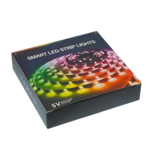 LED лента USB RGB 5V, IP 20, 5м, с Bluetooth, на самоклейке (М) - Цена Недели!