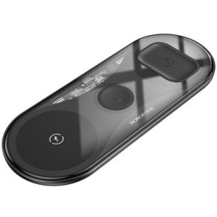 Беспроводное зарядное BOROFONE BQ19 3 in 1 Black