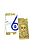 Защитное стекло iPhone 6 COLORFUL Gold (2pcs) гравировка skull "Акционная цена"