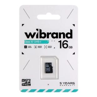 Micro SD 16Gb Wibrand Class 10 без ад. (UHS-1)