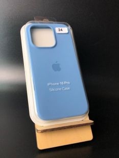 Чехол iPhone 16Pro Silicon Case original FULL №24 new blue (4you) "Акционная цена"
