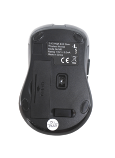 Миша бездротова 4you M6 black (Тиха, 2.4Ггц, 6кн, 800-1600DPI, 12міс гарантія) 