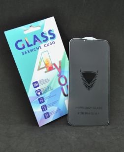 Защитное стекло iPhone 13ProMax / iPhone 14Plus Golden Armor Privacy Black 4you