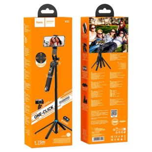 Держатель выдвижной для Selfi Monopod HOCO K22 Black