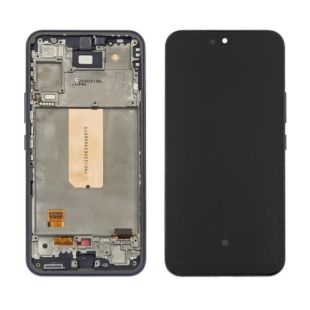 LCD Samsung A54 /A546F (2023) с черным тачскрином + корпусная рамка OLED ШИРОКАЯ РАМКА (M)