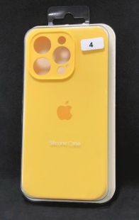 Чехол iPhone 15Pro Silicon Case original FULL Camera №4 yellow (4you)