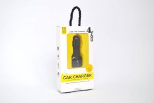 АЗУ 4you B1 (2100mAh - 100%, Long, 2 USB, Exclusive design) Black + Micro USB