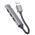 Hub HOCO HB26 4in1 (USB to USB3.0+USB2.0*3) Grey