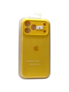 Чохол iPhone 17Pro Silicon Case original FULL Camera №4 yellow (4you)