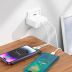 СЗУ-USB BOROFONE BN11 PD+QC3.0 100W/3A (1 Usb/2Type-C)+ кабель Type-C-Type-C White