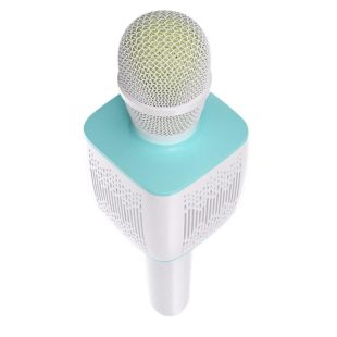 Микрофон-караоке беспроводной HOCO BK5 "Cantando" (Bluetooth 5.0, USB слот, 1-динамик) Blue