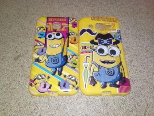 Чехол iPhone 5 Silicon Minion Шляпа (Yellow) "Акционная цена"