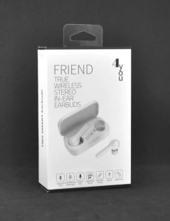 Bluetooth-гарнитура 4you FRIEND white (сенсор, v5.0 TWS, РРЦ 845грн) - ВКУСНАЯ ЦЕНА!