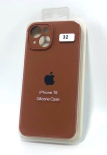 Чохол iPhone 15 Silicon Case original FULL Camera №32 milk chocolate (4you) 