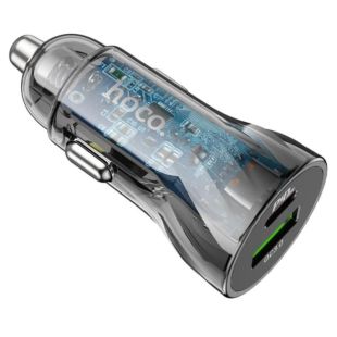 АЗУ-USB HOCO Z47A PD30W+QC3.0 (1USB/1Type-C) Black