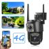 IP-камера V380 SC03 вулична (SIM-картка, на 2 камери) Black