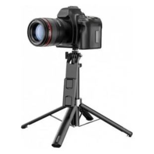 Держатель выдвижной для Selfi Monopod 2 in 1 HOCO K21 Black