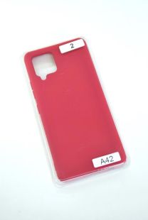 Чехол Samsung A42 5G Silicon Original FULL №2 Rose red (4you) "Акционная цена"