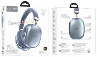 Bluetooth-гарнитура HOCO W35 Max (Bluetooth 5.3, мониторы) Sky blue