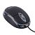 Миша провідна Gemix GM-105 (з прозорою вставкою) Black