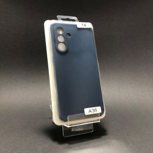 Чехол Samsung A36 Silicon Original FULL №14 Dark blue (4you)