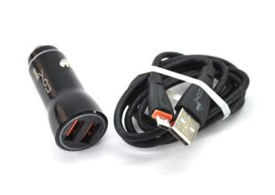 АЗУ 4you B2 (total 5A/25W, QC3, Fast Charger, 2 USB, 3.6-12V) black + Micro Usb