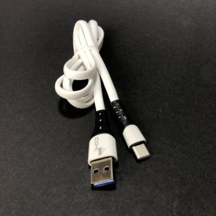 Usb-cable Type-C 4you Florida (2A, silicon, белый) - НОВИНКА!