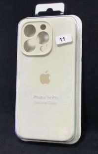 Чехол iPhone 14Pro Silicon Case original FULL Camera №11 antique white (4you)